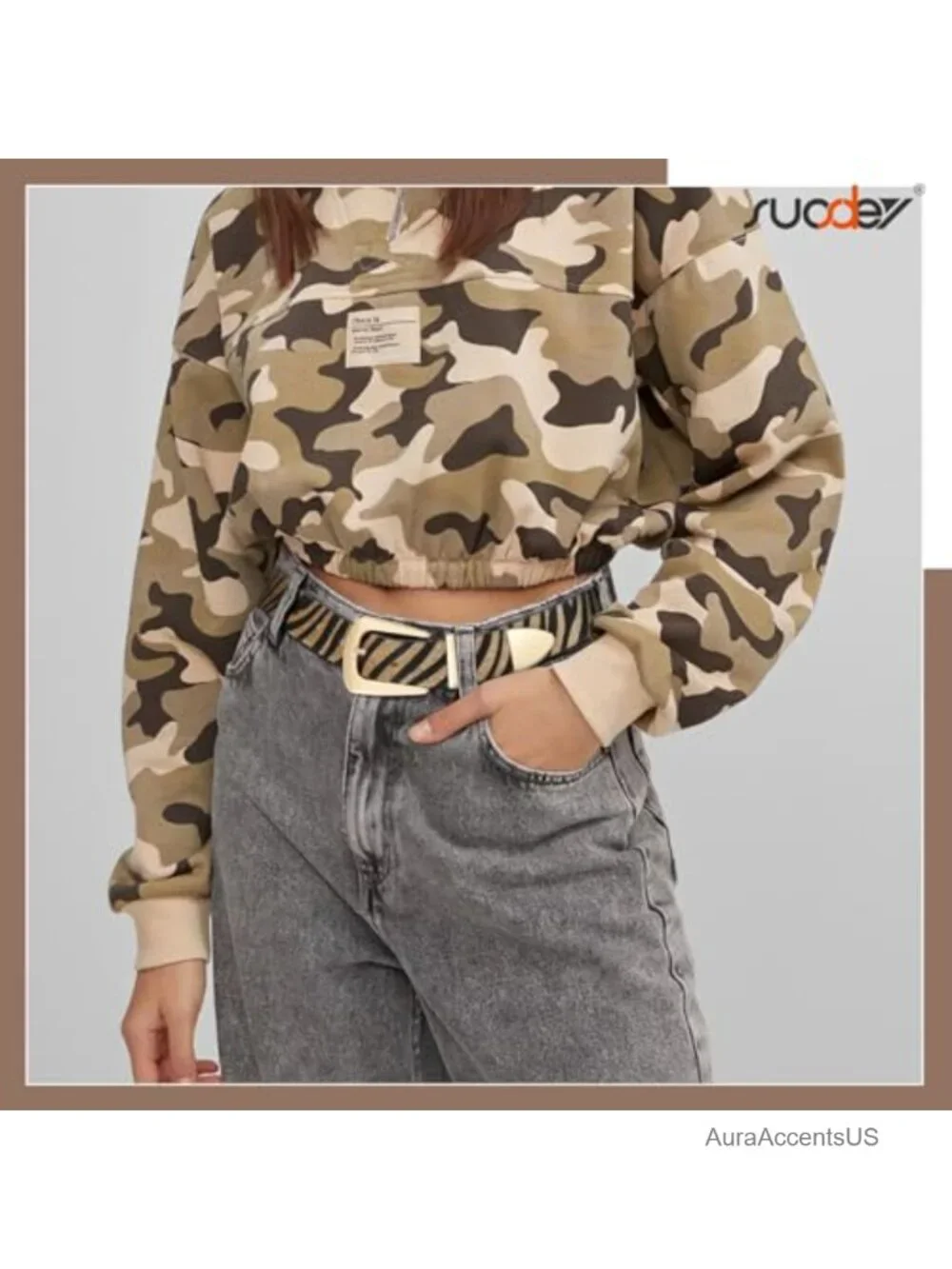 Women's Faux Leather Western Belt 1.1